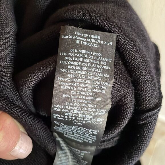 Tory Burch Harley black laced long sleeve wool sweater dress NWT - Picture 10 of 10